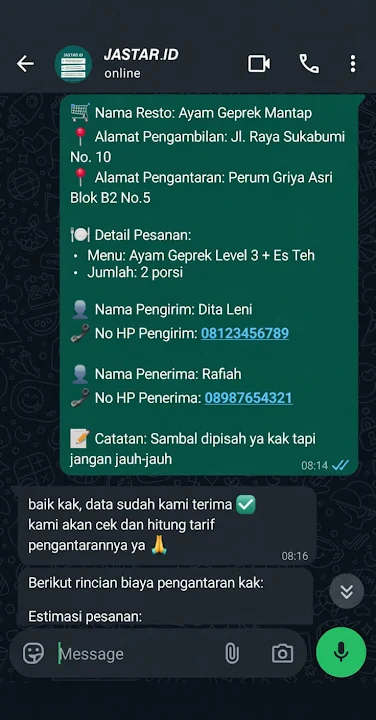 isi form order
